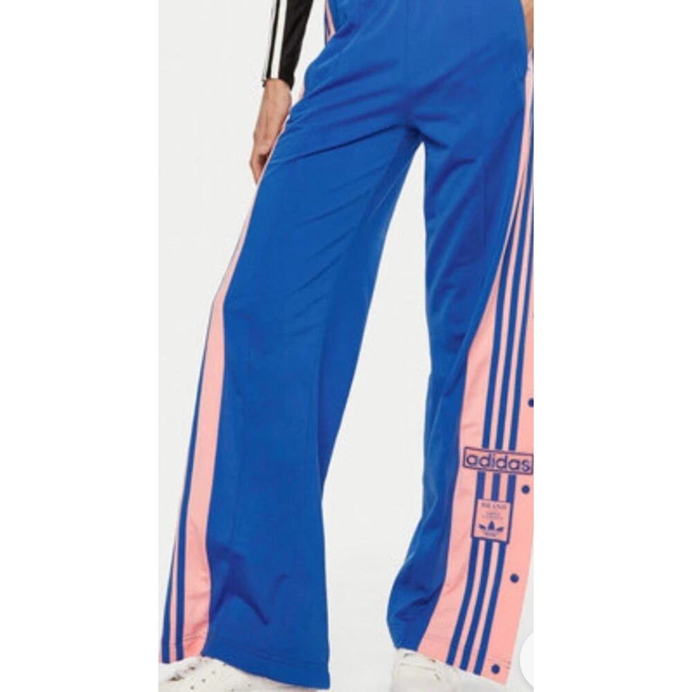 NEW ADIDAS Adibreak Pant Women's Size Small Blue/ Semi Pink Spark